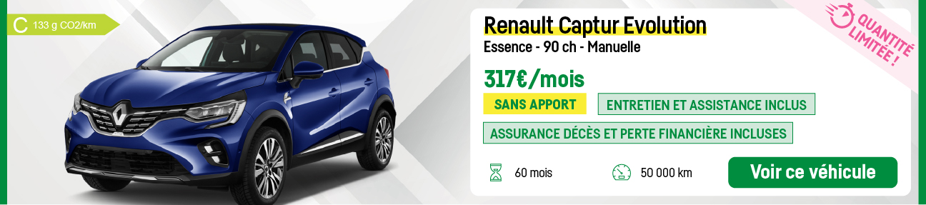 Renault Captur Evolution Avril
