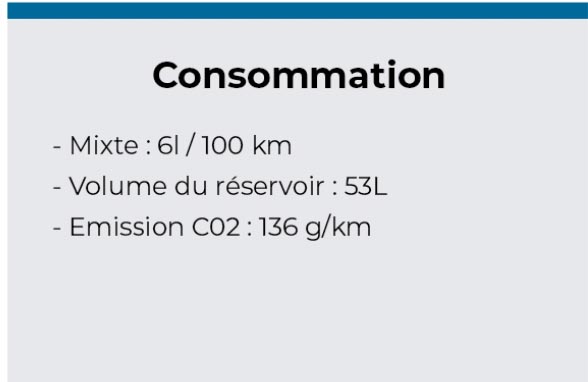 Consommation C5x