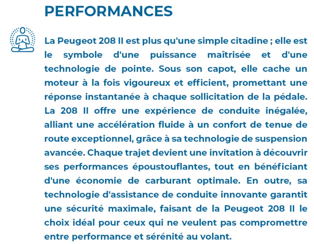 Performances Peugeot 208 Ii 