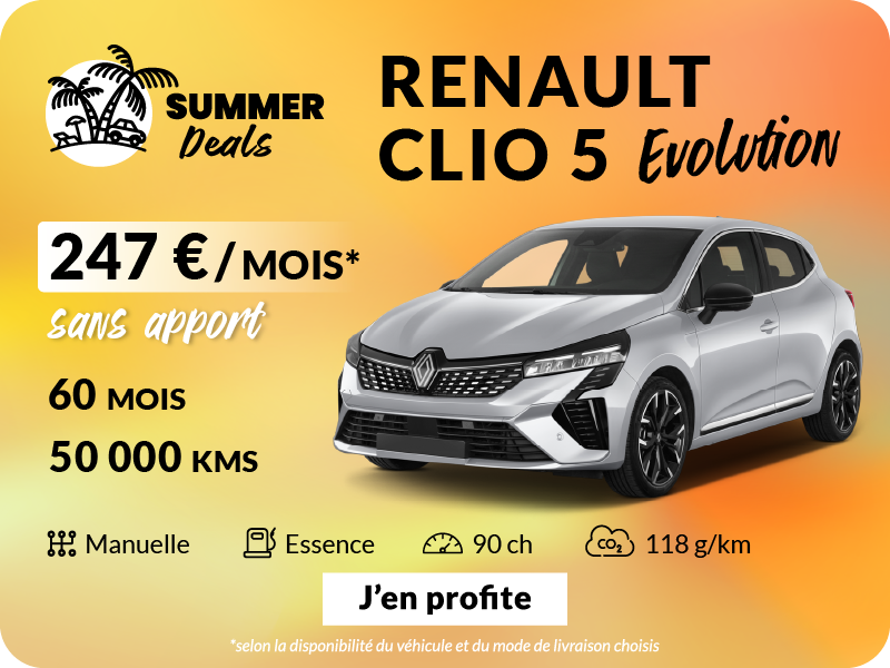 Renault Clio 5 Evolution Summer Deals