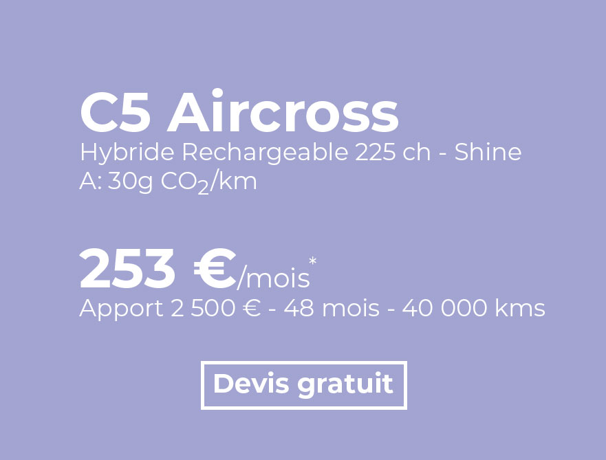 Roulenloc C5 Aircross Prix