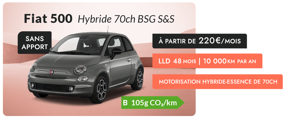 Fiat 500 Offre Leasing